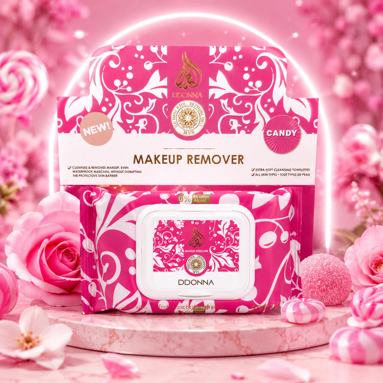 Lingettes Démaquillantes & Hydratante Parfumée Candy