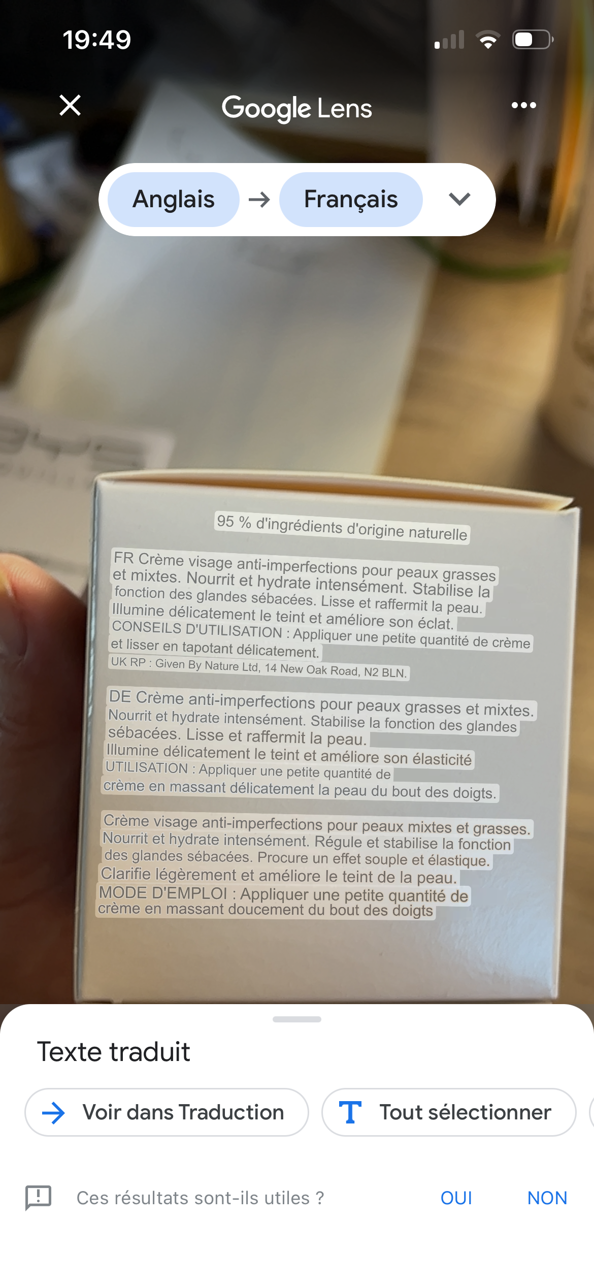 Crème Hydratante Visage