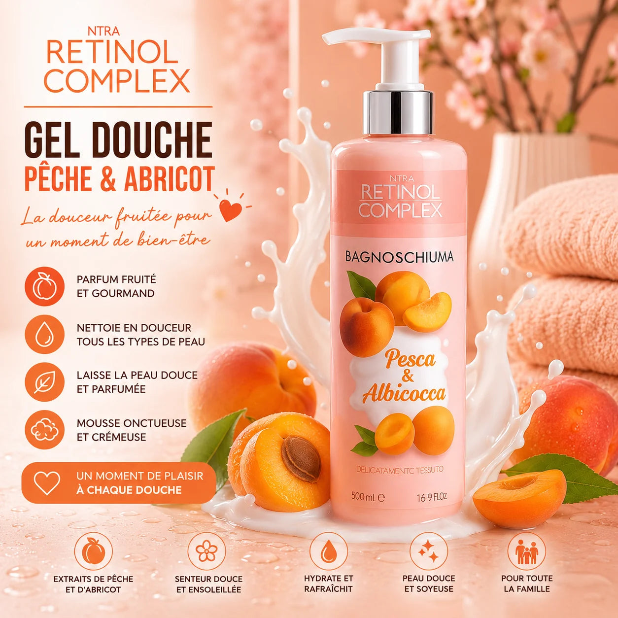 Gel Douche 500ML - Retinol Complex