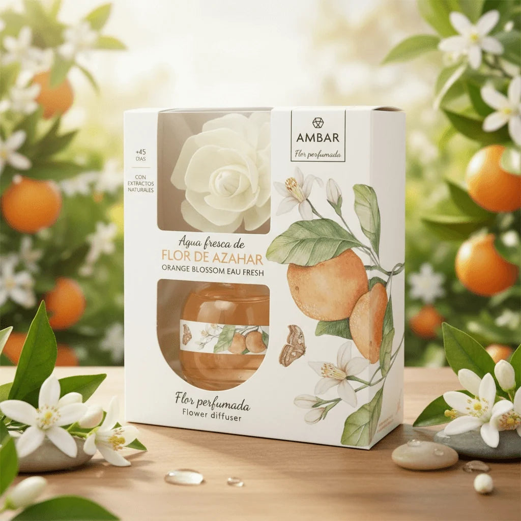 Fleur Diffuseur De Parfum Fleur d'Oranger Gamme "Agua Fresca" - Ambar