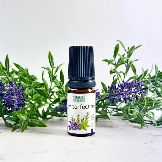 ROLL-ON IMPERFECTIONS - SYNERGIE D'HUILES ESSENTIELLES BIO - TEA TREE LAVANDE NIAOULI VERVEINE