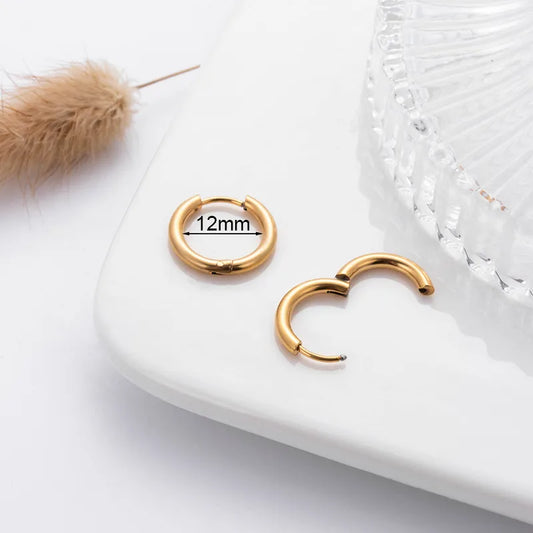 Boucles d oreilles anneaux simple #84