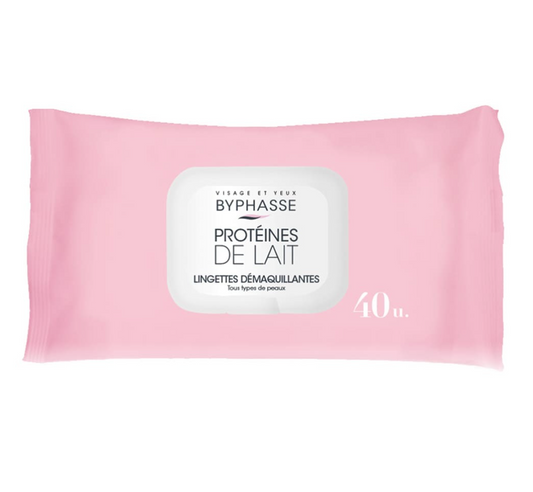 Lingettes Démaquillantes aux Protéines de Lait