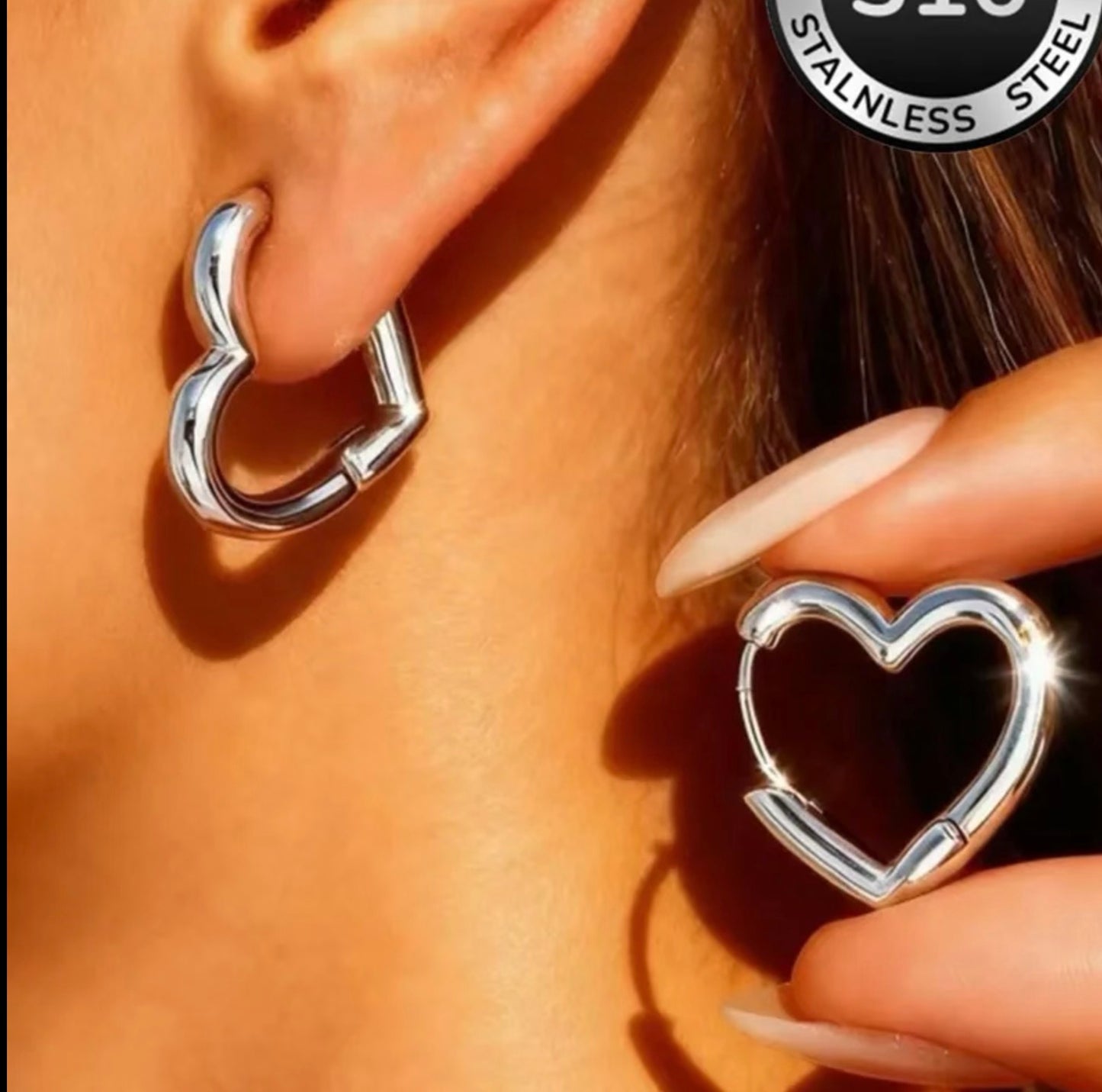 Boucles d’oreilles Cœur #152