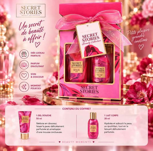 Coffret Secret Stories – Beauty Collection – Gel Douche 50 ml & Lait Corps 30 ml