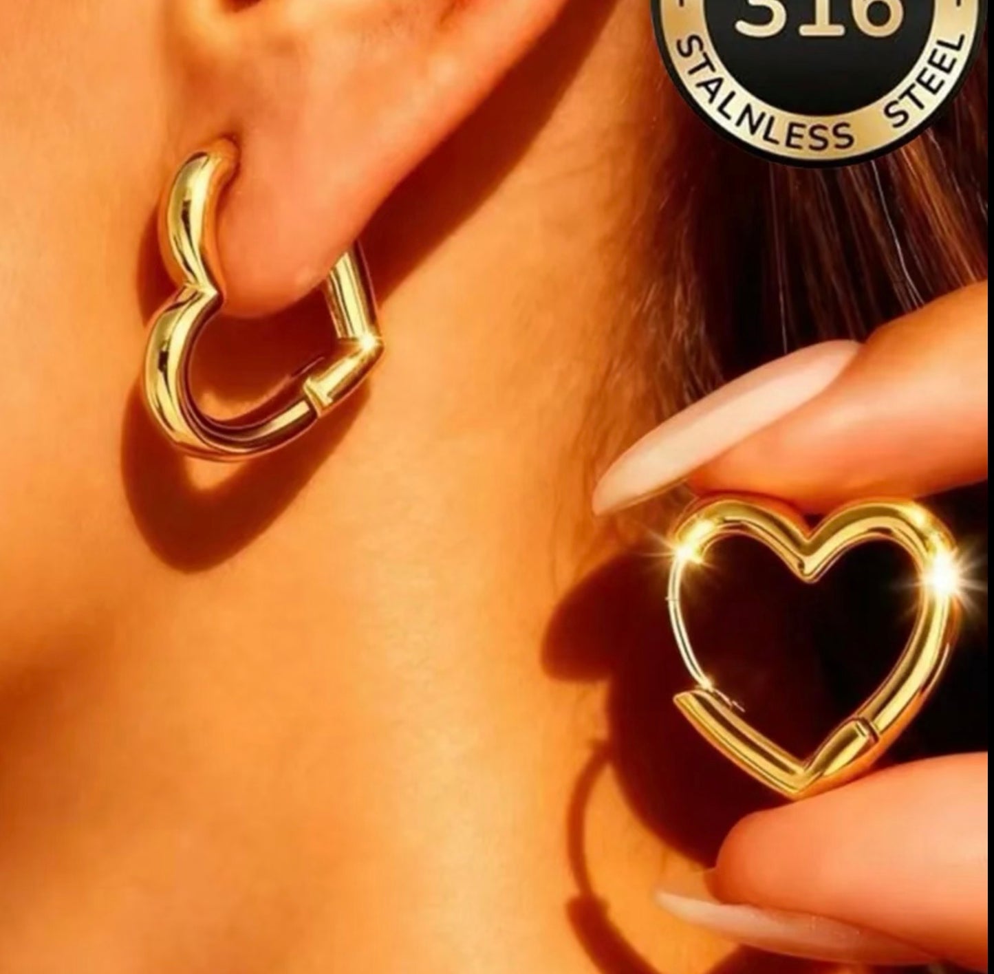 Boucles d’oreilles Cœur #152