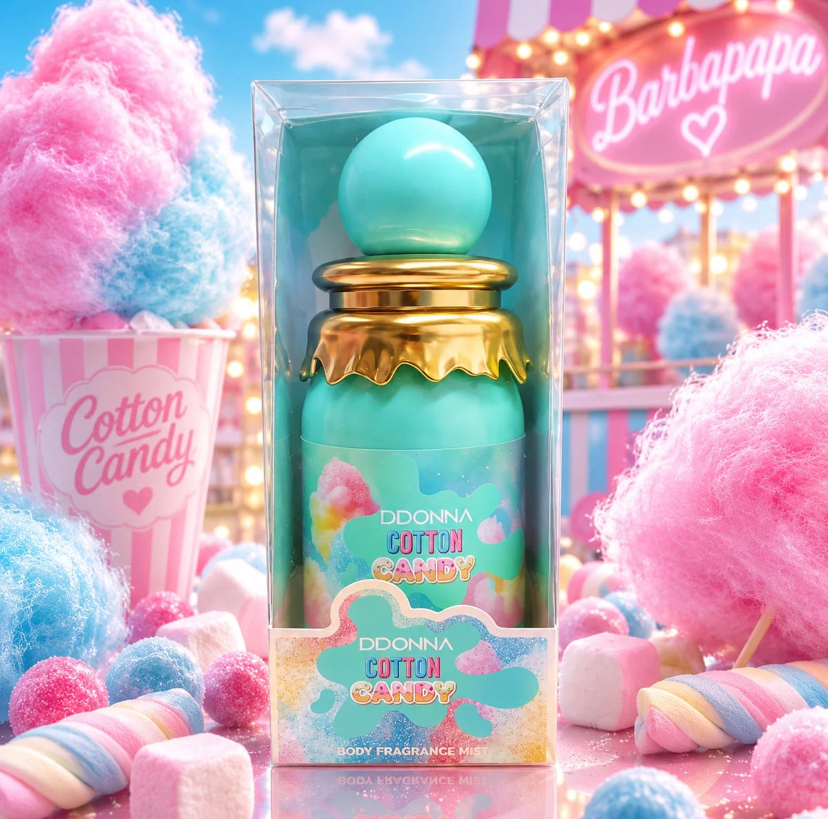 Pièces - Brumes Corps & Cheveux "Cotton Candy" 300ml - D'Donna