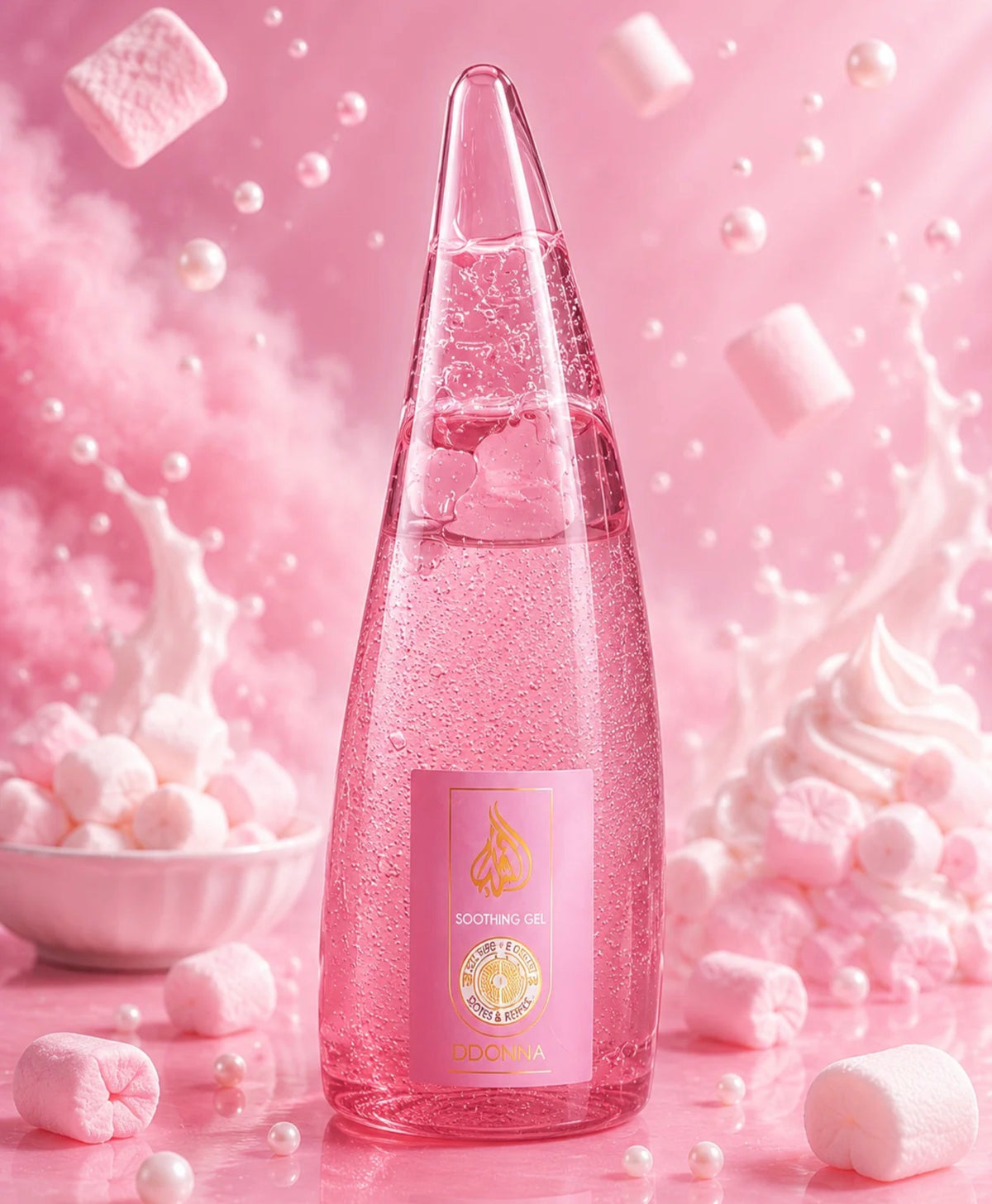 Gel Hydratant Parfum Marshmallow XXL 260ml - D'Donna