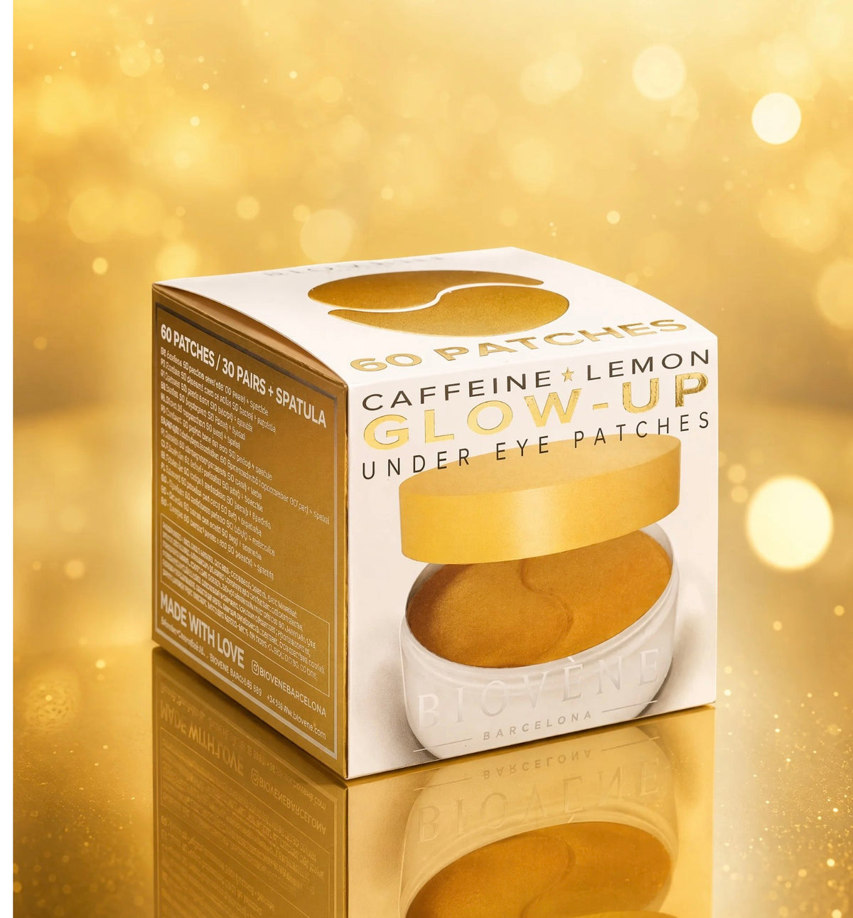 Patchs hydrogel illuminateurs pour le contour des yeux Caféine & Lemon - Biovene Barcelona