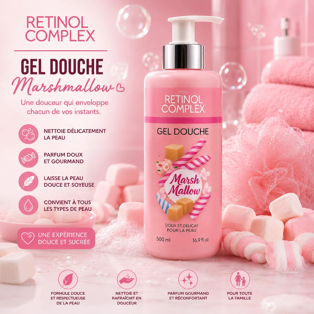 Gel Douche 500ML - Retinol Complex