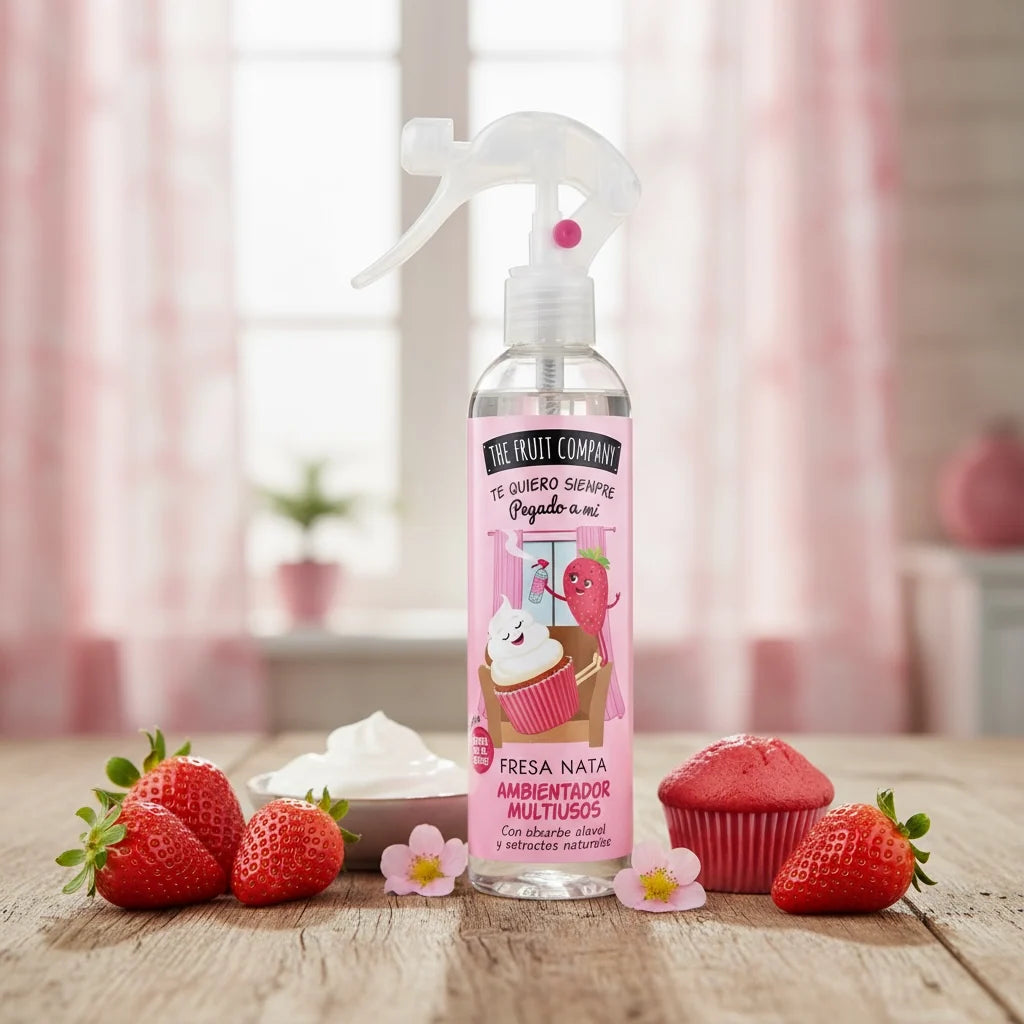 Spray d'Ambiance Maison & Tissu Fraise Chantilly 250ML - The Fruit Company