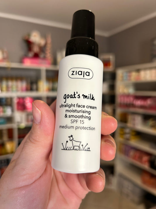 Crème Visage Légère & Lissante SPF 15 au Lait de Chèvre
